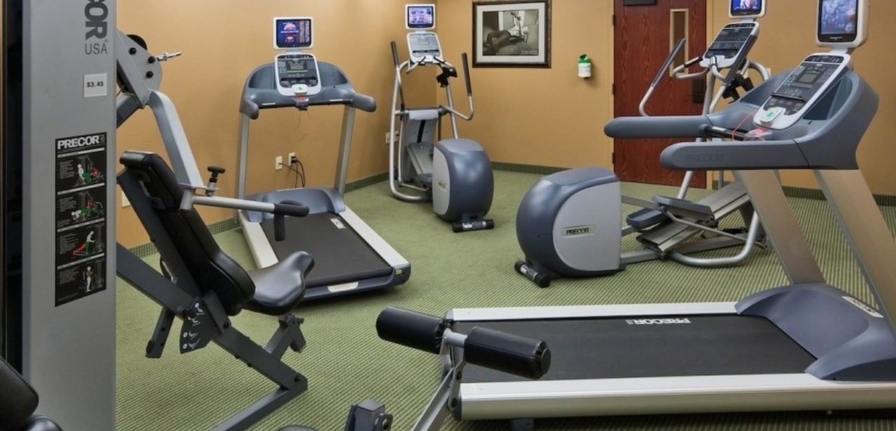Treadmills in the Fitness Center at Deadwood Lodge