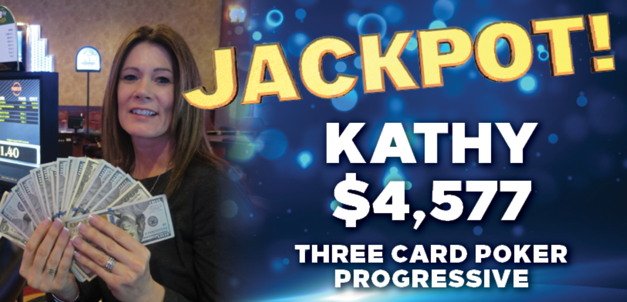 Kathy won $4,577