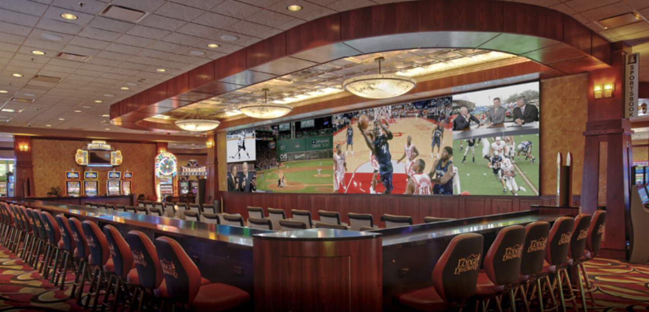 BetLodge Sportsbook Tvs and bar