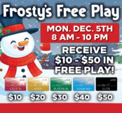 Frosty's Free Play Monday December 5