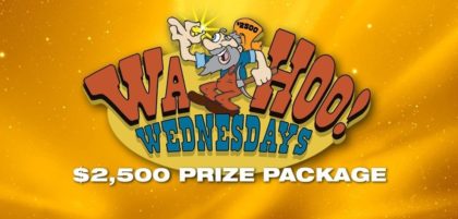 $2,500 prize package on Wahoo Wednesdays